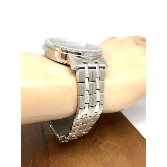 Bulova Men's Watch 96A305 Automatic Black Dial Silver Stainless Steel 42mm - Picture 12 of 14